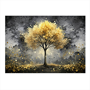 Altın Rengi Ağaç Art Mdf Tablo 25cmx 35cm 25x35 cm