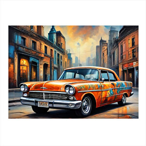 Klasik Araba Art Mdf Poster 35cm X50cm 35x50 cm