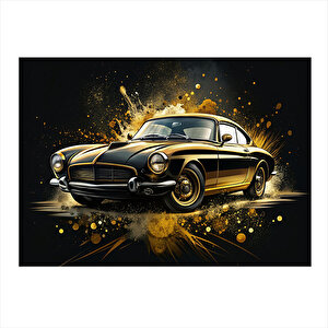 Klasik Spor Araba Mdf Poster 25cmx 35cm 25x35 cm