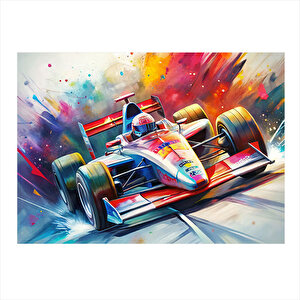 Formula 1 Arabaları Hediyelik Mdf Tablo 25cmx 35cm 25x35 cm