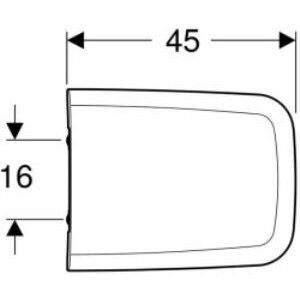 Geberit Icon Square 500.837.01.1 Yavaş Kapanan Klozet Kapağı