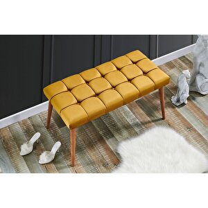 Kapino Bench Puf, Sarı