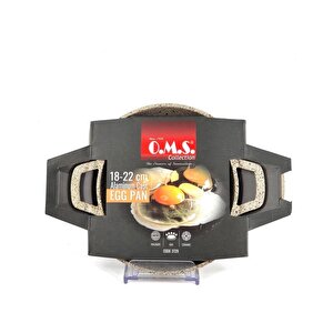 Oms 3729 Döküm Granit 2 Parça Kapaksız Sahan Set 18-20 Cm Kumbeji
