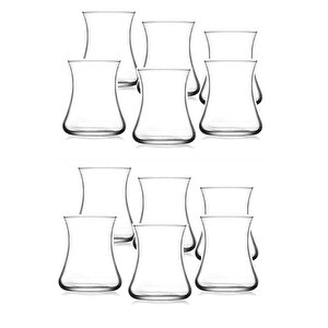 Lal Cam Çay Bardağı - 12 Li Çay Bardak