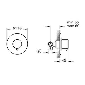 Vitra Ankastre Yönlendirici 2 Yollu A41656
