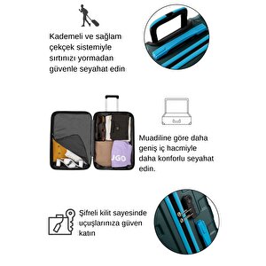 2'li Valiz Seti Orta Boy - Kabin Boy Haki 1167