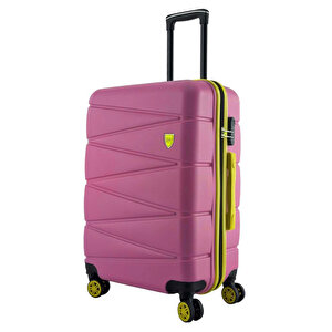 Büyük Boy Valiz 4x2 Teker Pembe 1164