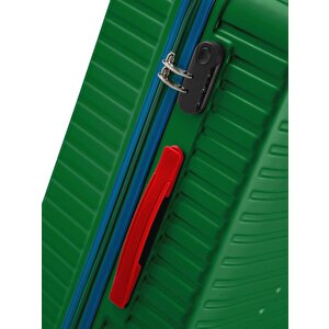 Kabin Boy %100 Polikarbon Valiz 4x2 Teker Yeşil 1088