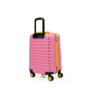 2'li Valiz Seti Orta Boy - Kabin Boy Pembe 1168