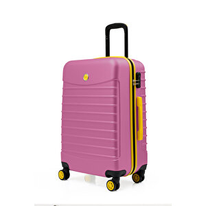 2'li Valiz Seti Orta Boy - Kabin Boy Pembe 1168