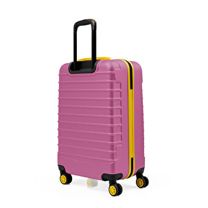 2'li Valiz Seti Orta Boy - Kabin Boy Pembe 1168