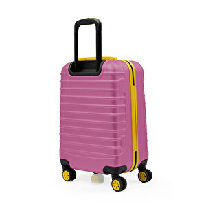 2'li Valiz Seti Orta Boy - Kabin Boy Pembe 1168