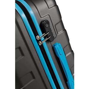 3'lü Valiz Seti Büyük Boy - Orta Boy - Kabin Boy Antrasit 1167