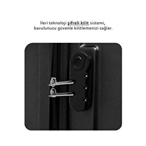 Büyük Boy Valiz 4x2 Teker Siyah 1171