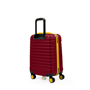 2'li Valiz Seti Orta Boy - Kabin Boy Bordo 1168