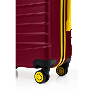 2'li Valiz Seti Orta Boy - Kabin Boy Bordo 1168