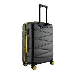 3'lü Valiz Seti Abs Valiz 4x2 Teker Antrasit 1164