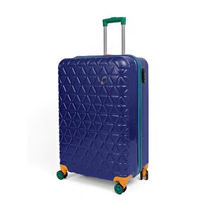 Kabin Boy %100 Polikarbon Valiz 4x2 Teker Lacivert 1089