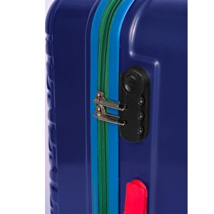 Kabin Boy %100 Polikarbon Valiz 4x2 Teker Lacivert 1089