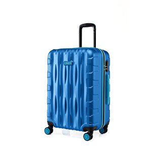 2'li Valiz Seti Orta Boy - Kabin Boy Mavi 1167