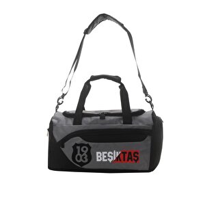 Beşiktaş Spor Seyahat Çantası Siyah Gri 3553