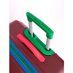Kabin Boy %100 Polikarbon Valiz 4x2 Teker Bordo 1089