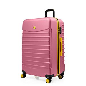 2'li Valiz Seti Büyük Boy - Kabin Boy Pembe 1168