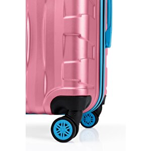 Kabin Boy Valiz 4x2 Teker Rose 1167