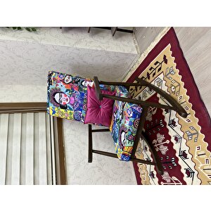 Trend Ceviz Diego Modern Ahşap Sallanan Sandalye Dinlenme Emzirme Baba Tv Okuma Koltuğu Berjer Çok Renkli