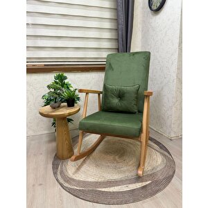 Trend Naturel Beta Yeşil Sallanan Sandalye Dinlenme Emzirme Baba Tv Okuma Koltuğu Berjer Yeşil
