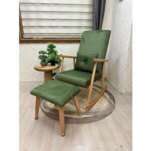 Trend Naturel Beta Yeşil Sallanan Sandalye Dinlenme Emzirme Baba Tv Okuma Koltuğu Berjer