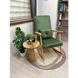 Trend Naturel Beta Yeşil Sallanan Sandalye Dinlenme Emzirme Baba Tv Okuma Koltuğu Berjer