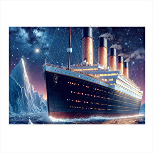 Titanic Tasarım Ahşap Tablo 35cm X50cm
