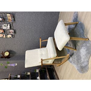 Trend Naturel Teddy Krem Sallanan Sandalye Dinlenme Emzirme Baba Tv Okuma Koltuğu Berjer