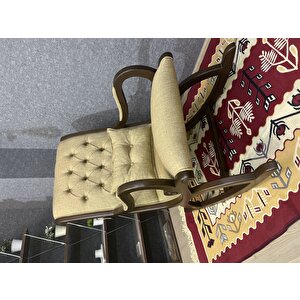Rustik Ceviz Sarı Sallanan Sandalye Dinlenme Emzirme Baba Tv Okuma Uzanma Koltuğu Berjer