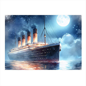 Titanic Desenli Mdf Tablo 25cmx 35cm 25x35 cm