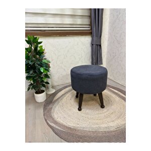Asedia Miskin Ceviz Sofa Antsait Ahşap Ayak Uzatma Pufu Makyaj Koltuğu Bench Tabure