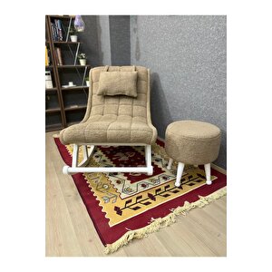 Asedia Miskin Lake Teddy Kahve Sallanan Sandalye Dinlenme Emzirme Baba Tv Okuma Uzanma Koltuğu Berjer