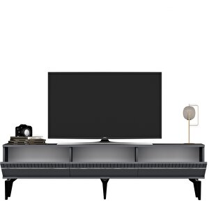 Defne 180 Cm Tv Sehpasi (alt Modül) Antrasit-Gümüş