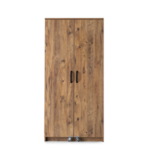 Çok Amaçlı 2 Kapaklı Mutfak Erzak Kiler Dolap 86x52x180 Cm