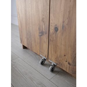 Çok Amaçlı 2 Kapaklı Mutfak Erzak Kiler Dolap 86x52x180 Cm