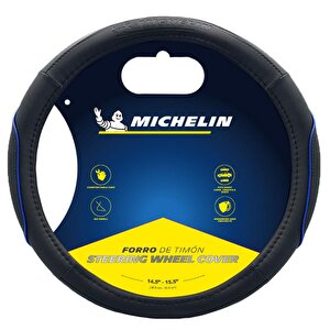 Michelin Mc1003naz Premium Suni Deri Direksiyon Kılıfı Mavi̇