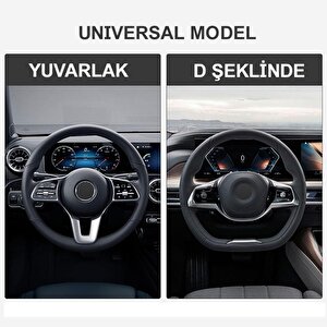 Michelin Mc1003nr Premium Suni Deri Direksiyon Kılıfı Kirmizi