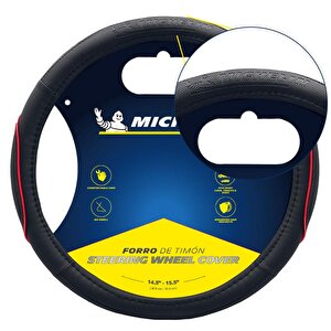 Michelin Mc1003nr Premium Suni Deri Direksiyon Kılıfı Kirmizi