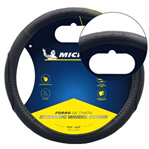 Michelin Mc1003n Premium Suni Deri Direksiyon Kılıfı Si̇yah