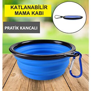 Evcil Hayvan Mama Kabı Su Kabı Kedi Köpek İçin Katlanabilir Kap