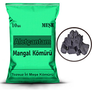 Mangal Kömürü Tozsuz Büyük İri Taneli Çuval Meşe Kömür 10 Kg