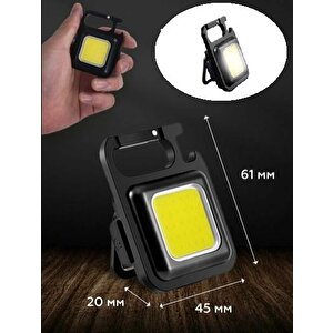 Led Lamba Mini 30 Ledli Mıknatıslı Şarjlı Askılı Anahtarlık Kamp Çadır Lambası Fener