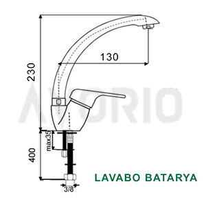 Madrid 3'lü Siyah Batarya Seti
