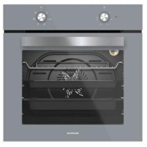 3'lü Gri Cam Ankastre Set (3481 Flam 60 Gri+cs5365s01+bo65e1s01)
